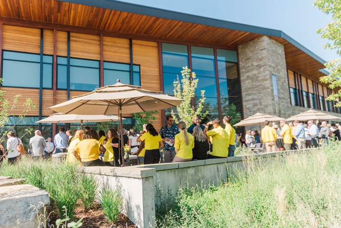 Employees outside KOA HQ